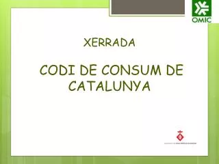 xerrada codi de consum de catalunya