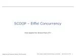 SCOOP – Eiffel Concurrency - slide 1