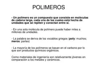 polimeros
