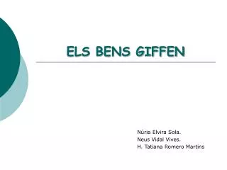 els bens giffen