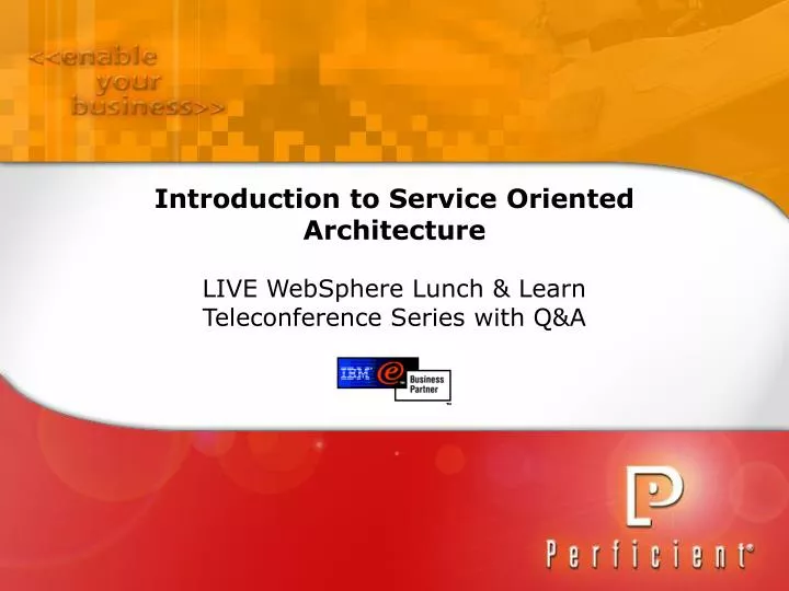 introduction to service oriented architecture