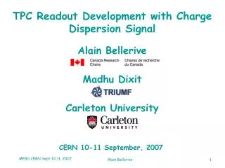 TPC Readout Development with Charge Dispersion Signal