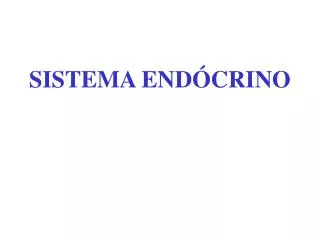 sistema end crino
