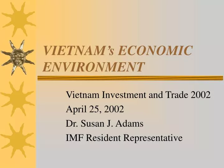 vietnam s economic environment