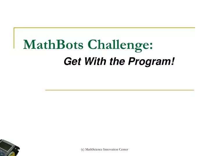mathbots challenge