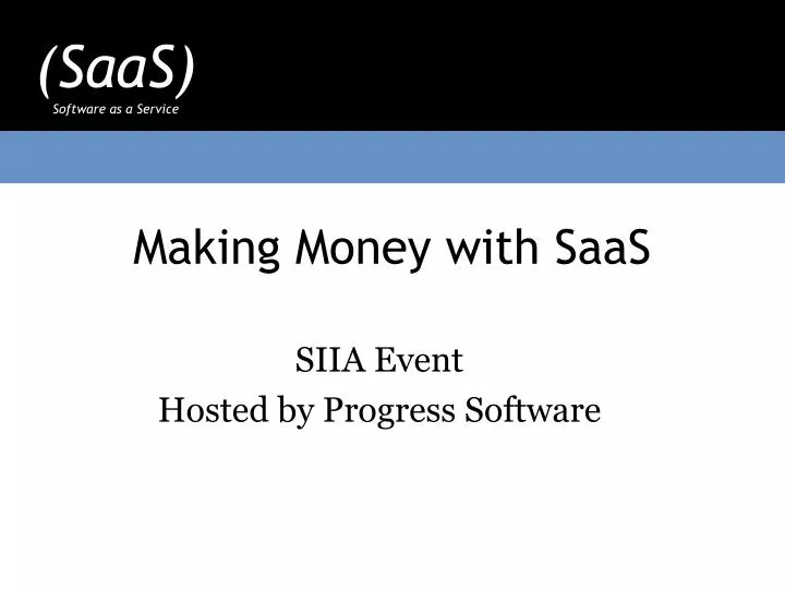making money with saas