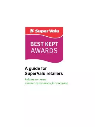 A guide for SuperValu retailers