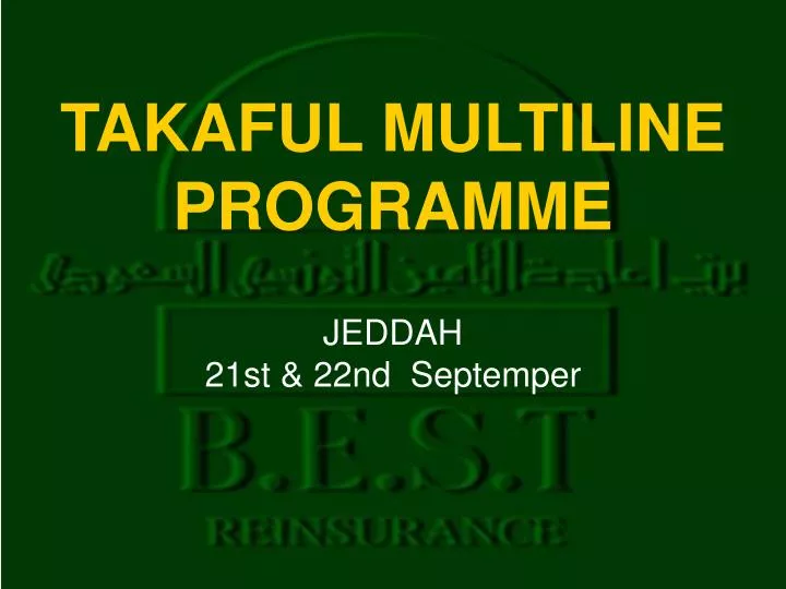 takaful multiline programme