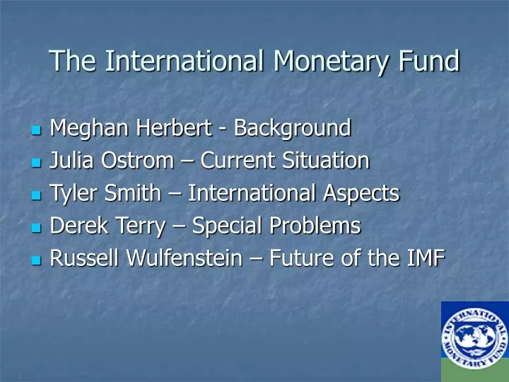 the international monetary fund
