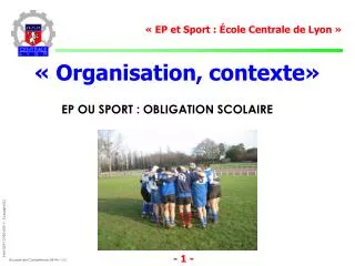 organisation contexte