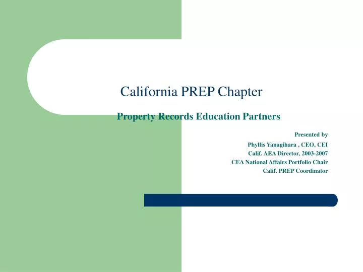 california prep chapter