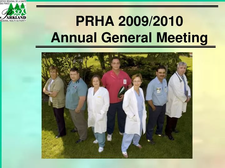 prha 2009 2010 annual general meeting