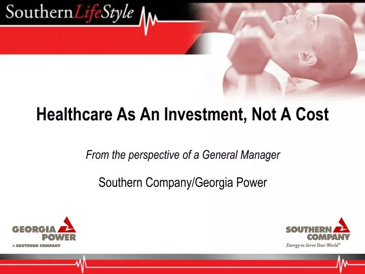 healthcare as an investment not a cost