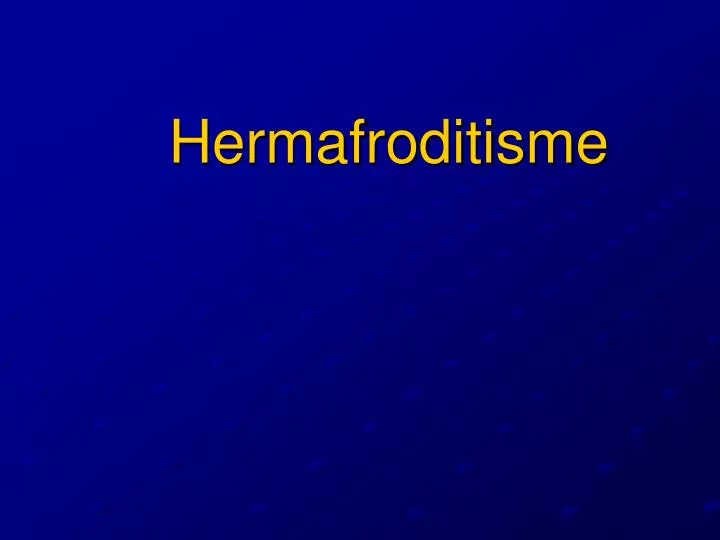 hermafroditisme