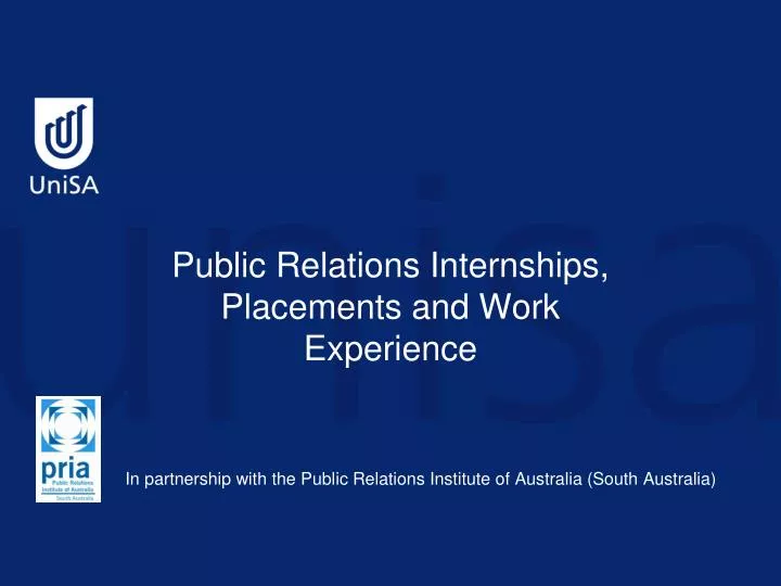 public relations internships placements and work experience