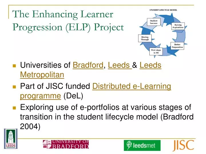the enhancing learner progression elp project