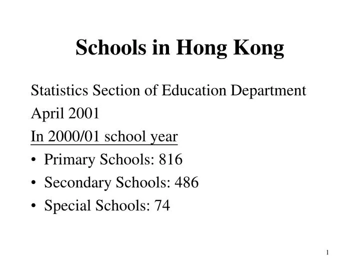 schools in hong kong