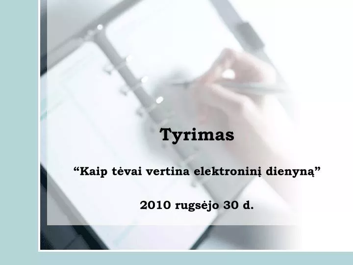 tyrimas