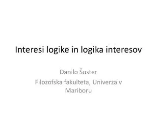 interesi logike in logika interesov
