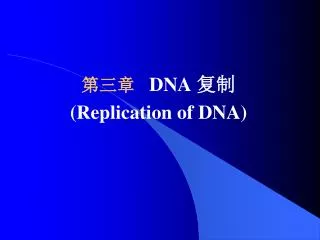 dna replication of dna