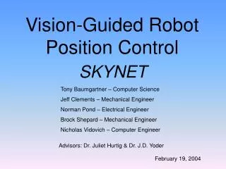 Vision-Guided Robot Position Control