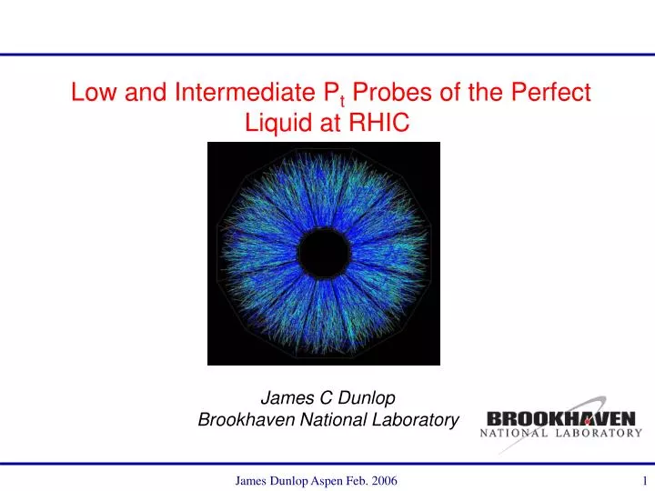 low and intermediate p t probes of the perfect liquid at rhic