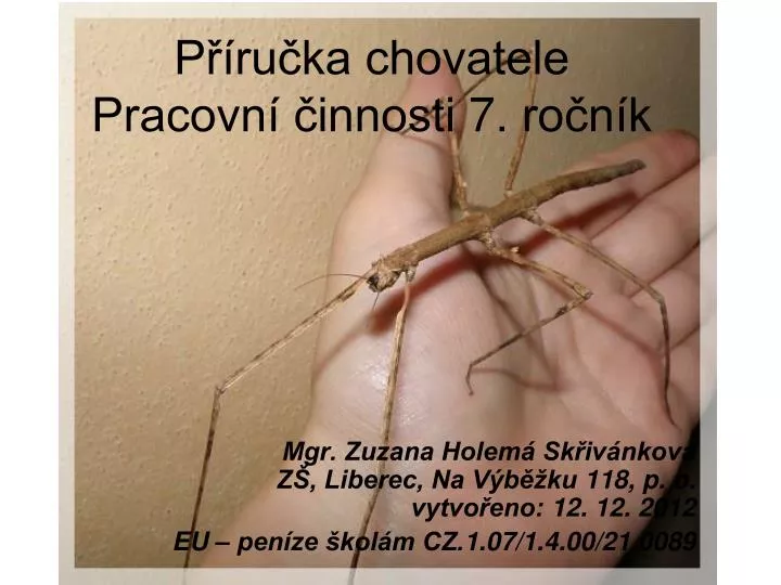 p ru ka chovatele pracovn innosti 7 ro n k