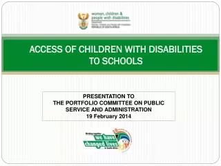ACCESS OF CHILDREN WITH DISABILITIES TO SCHOOLS