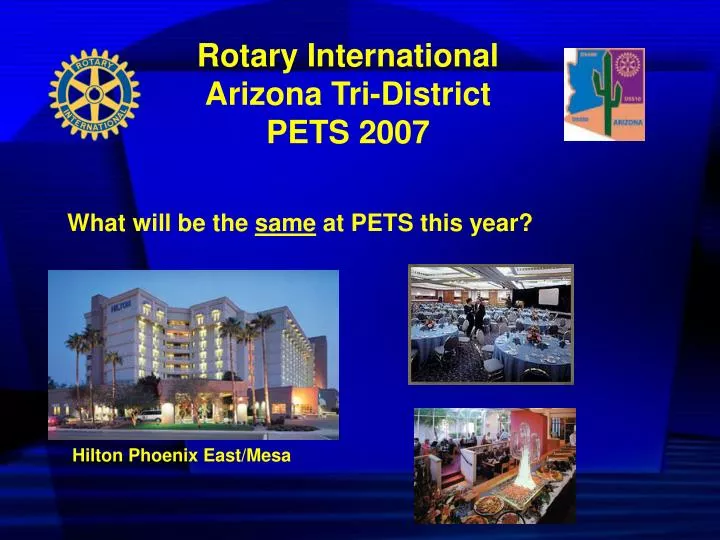 rotary international arizona tri district pets 2007