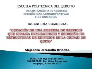 escuela politecnica del ejercito departamento de ciencias econ micas administrativas y de comercio