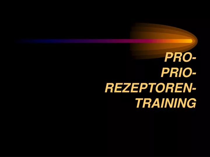 pro prio rezeptoren training