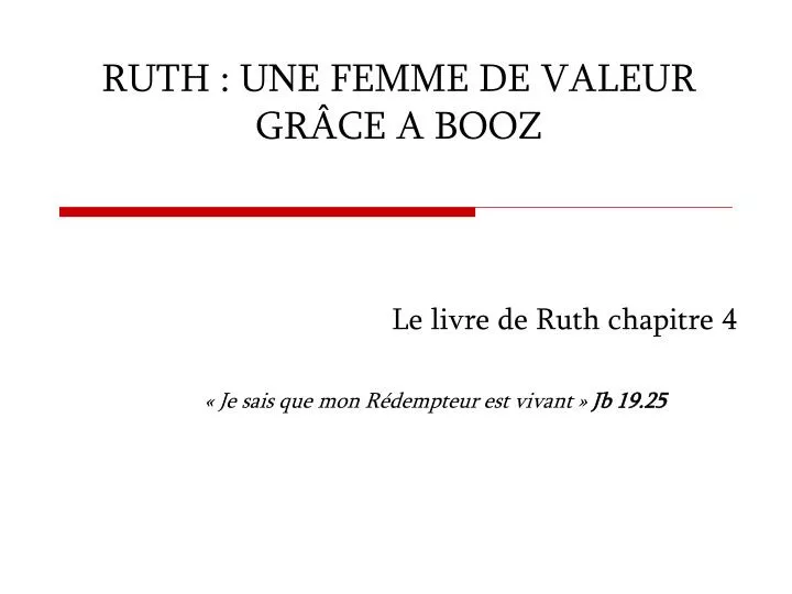 ruth une femme de valeur gr ce a booz