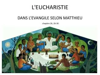 l eucharistie