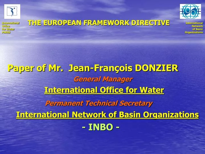 the european framework directive