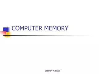 COMPUTER MEMORY