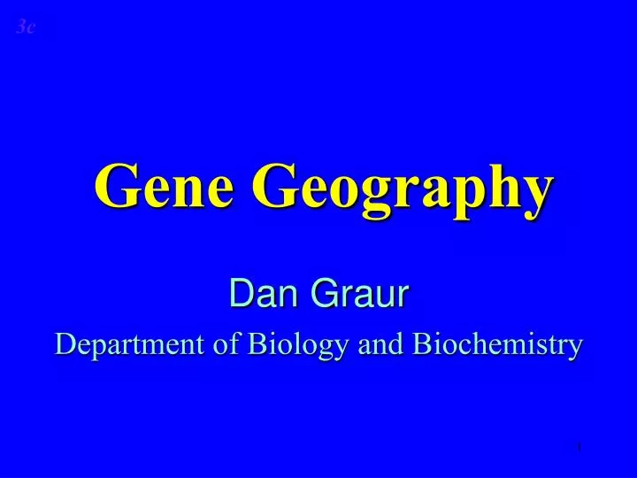 gene geography