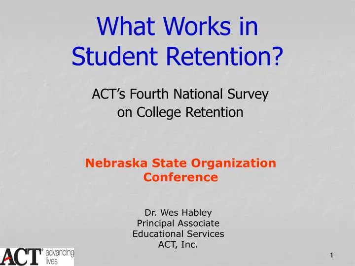what works in student retention
