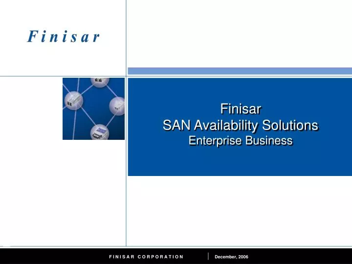 finisar san availability solutions enterprise business