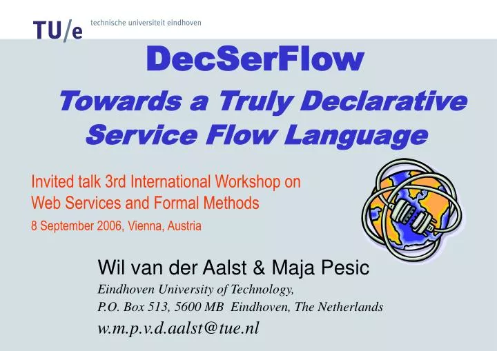 decserflow towards a truly declarative service flow language