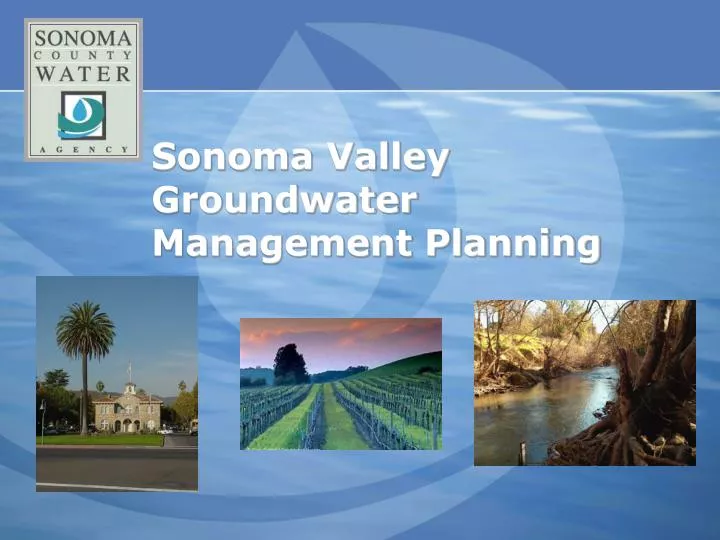 sonoma valley groundwater management planning