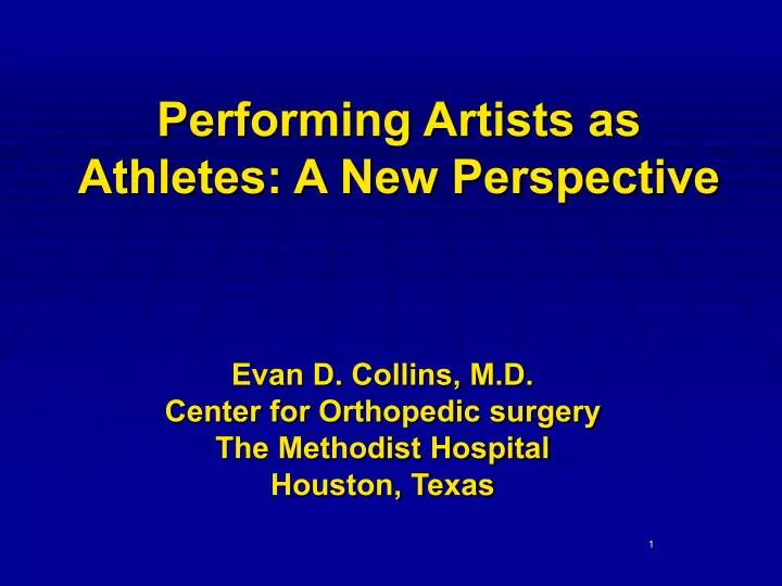 performing artists as athletes a new perspective