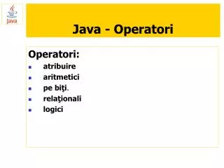 java operatori