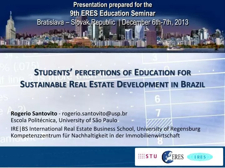 students perceptions of education for sustainable real estate development in brazil