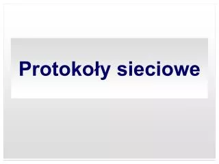 protoko y sieciowe