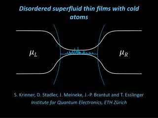 Disordered superfluid thin films with cold atoms