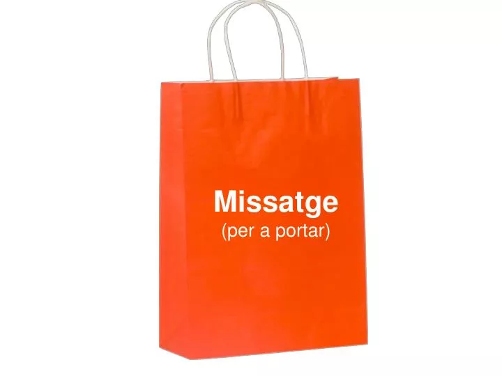 missatge per a portar