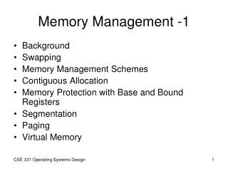 Memory Management -1