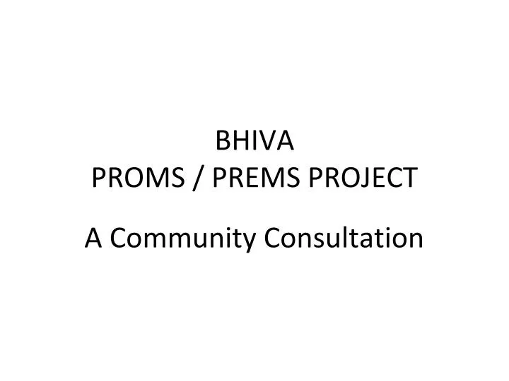 bhiva proms prems project
