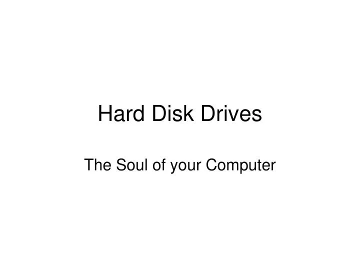 hard disk drives