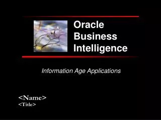 Information Age Applications